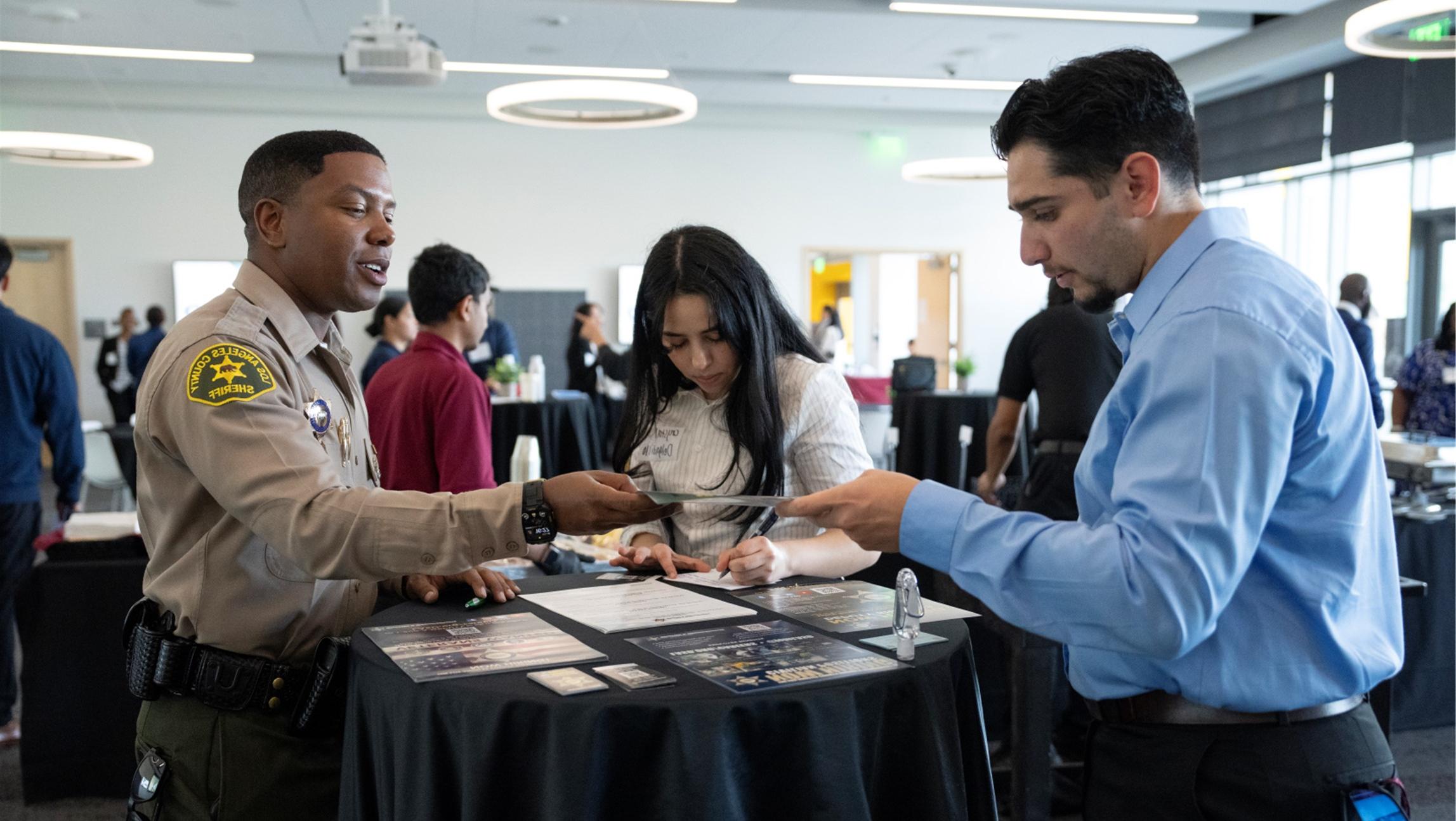 students and professionals networking